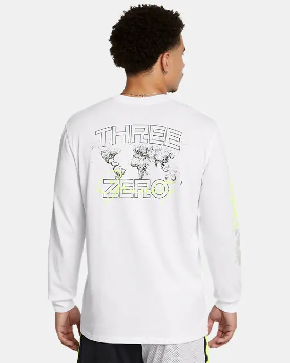 Remera de Basketball manga larga Curry Verbiage Heavyweight para hombre image number 1