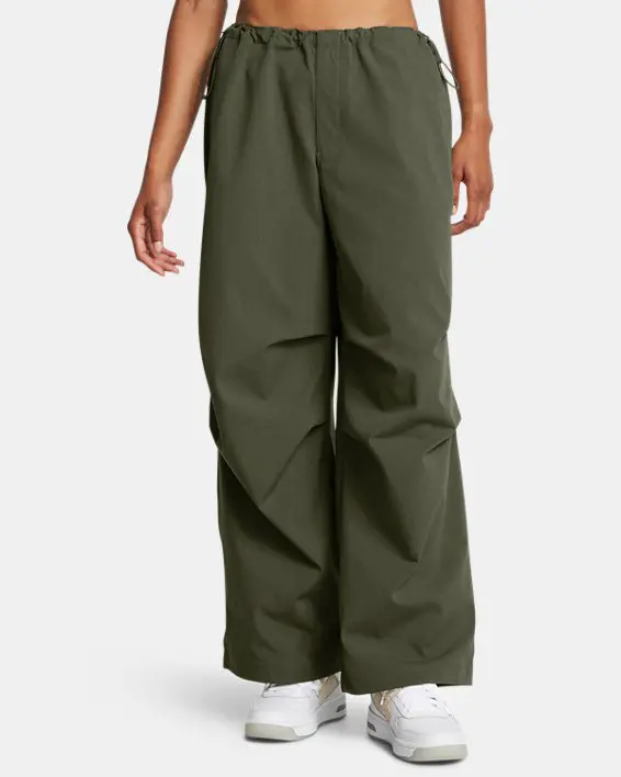 Pantalon UA Unstoppable Ripstop Parachute para mujer
