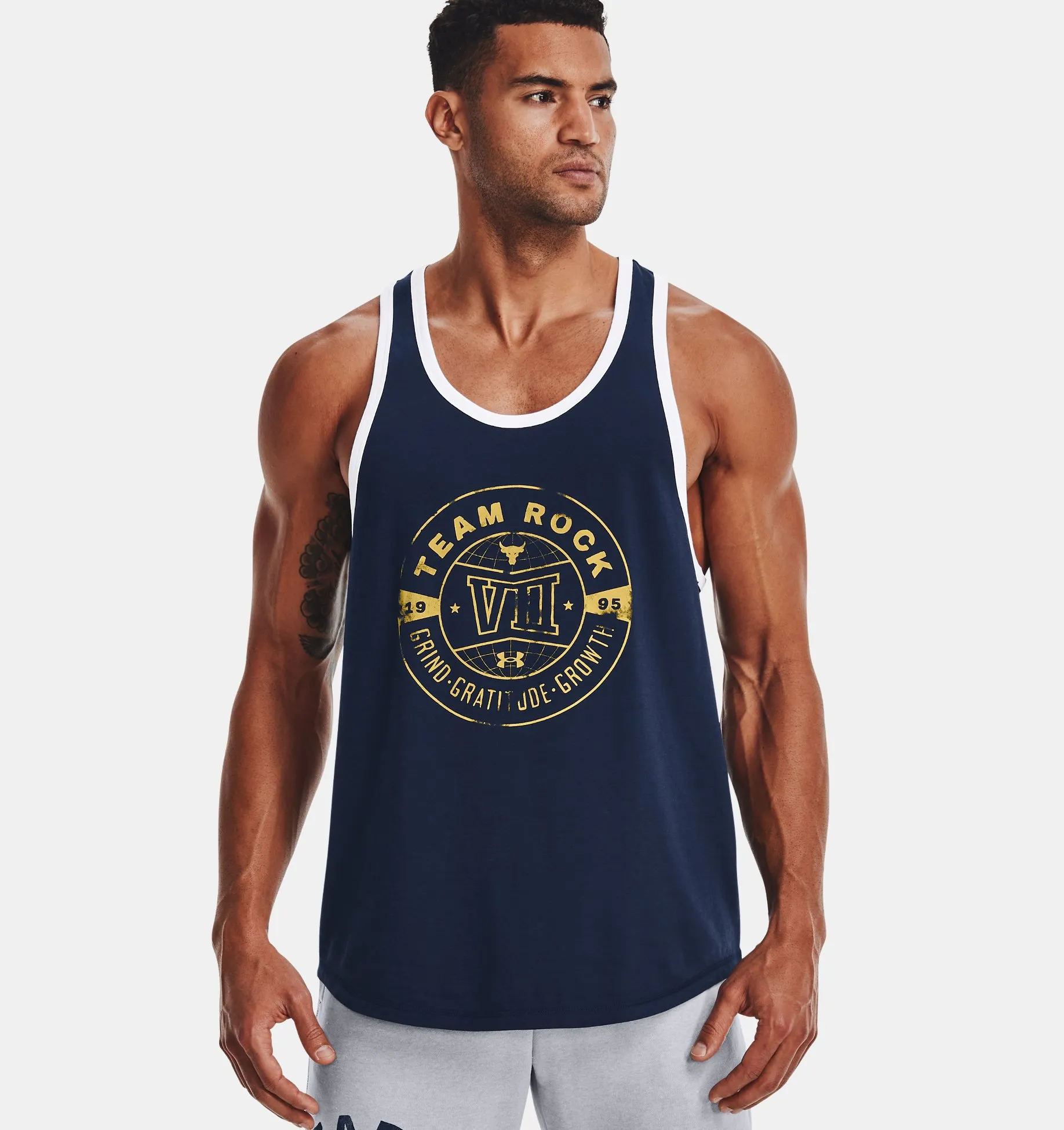Musculosa UA Project Rock para hombre image number 0