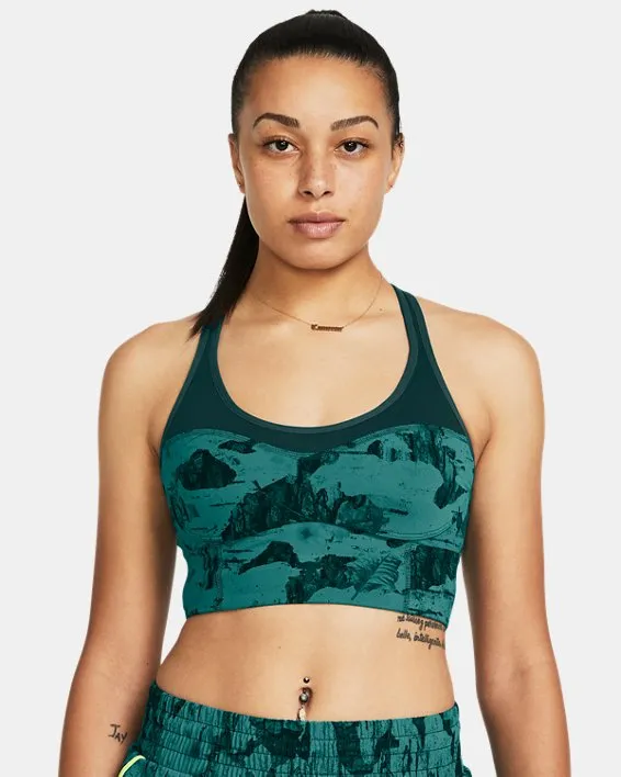 Bra de entrenamiento estampado Project Rock Infinity Let's Go LL para mujer
