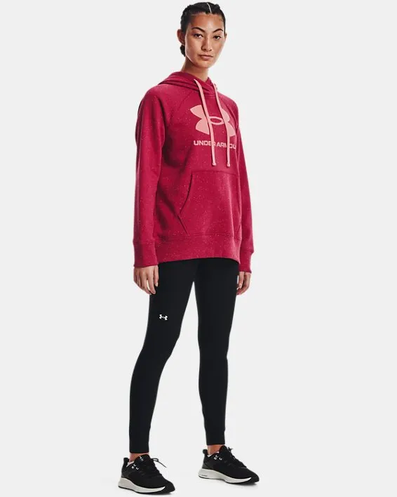 Buzo con capucha UA Rival Fleece Logo para mujer image number 2