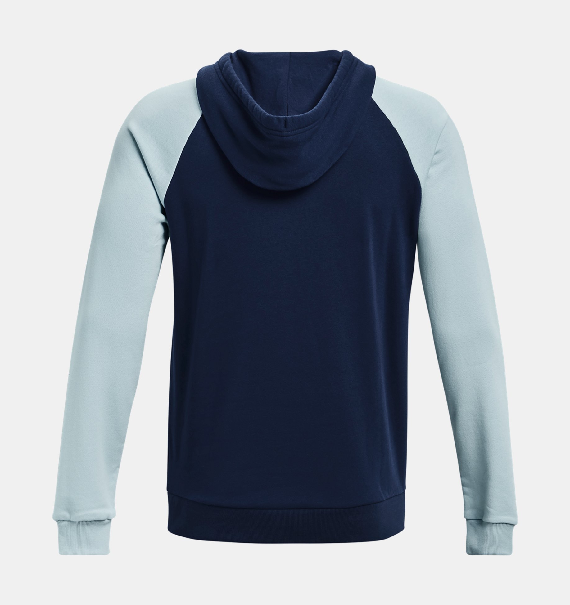 Buzo con capucha UA Rival Fleece Colorblock Hoodie para hombre image number 4