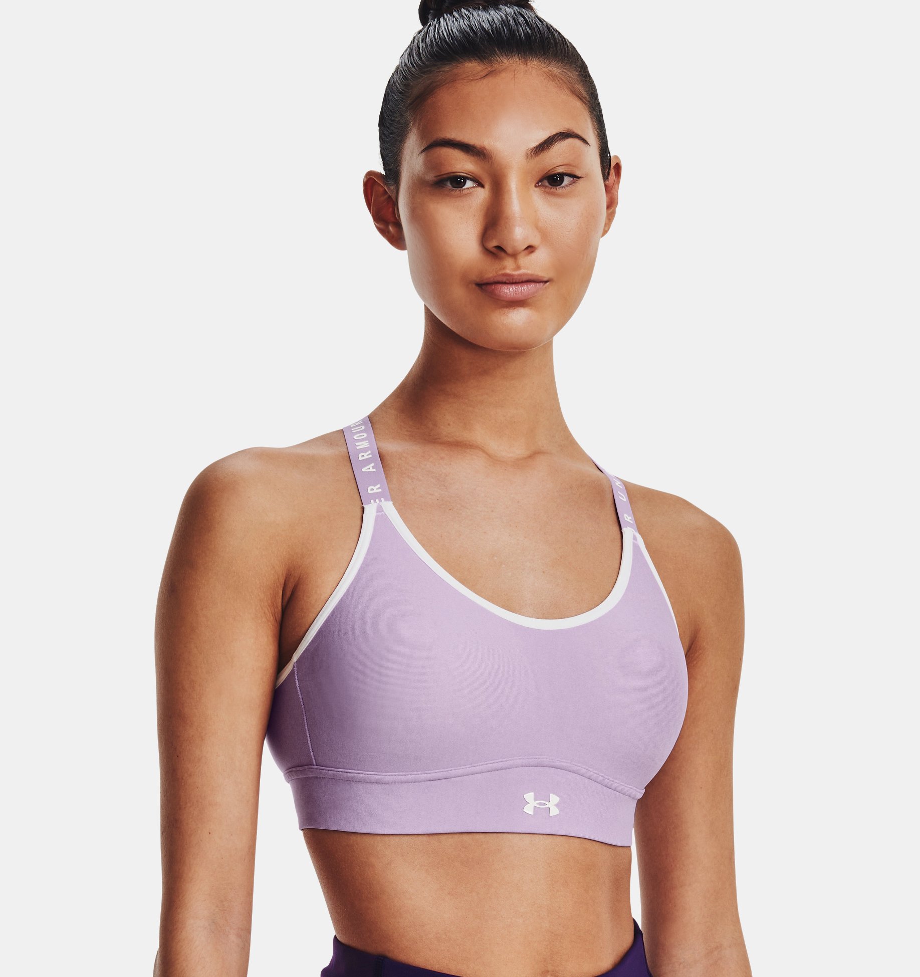 Sport Bra UA Infinity Mid Hthr Cover para mujer