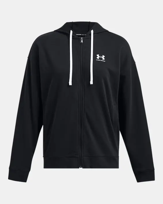 Buzo con capucha Rival Terry Full-Zip para Mujer image number 2