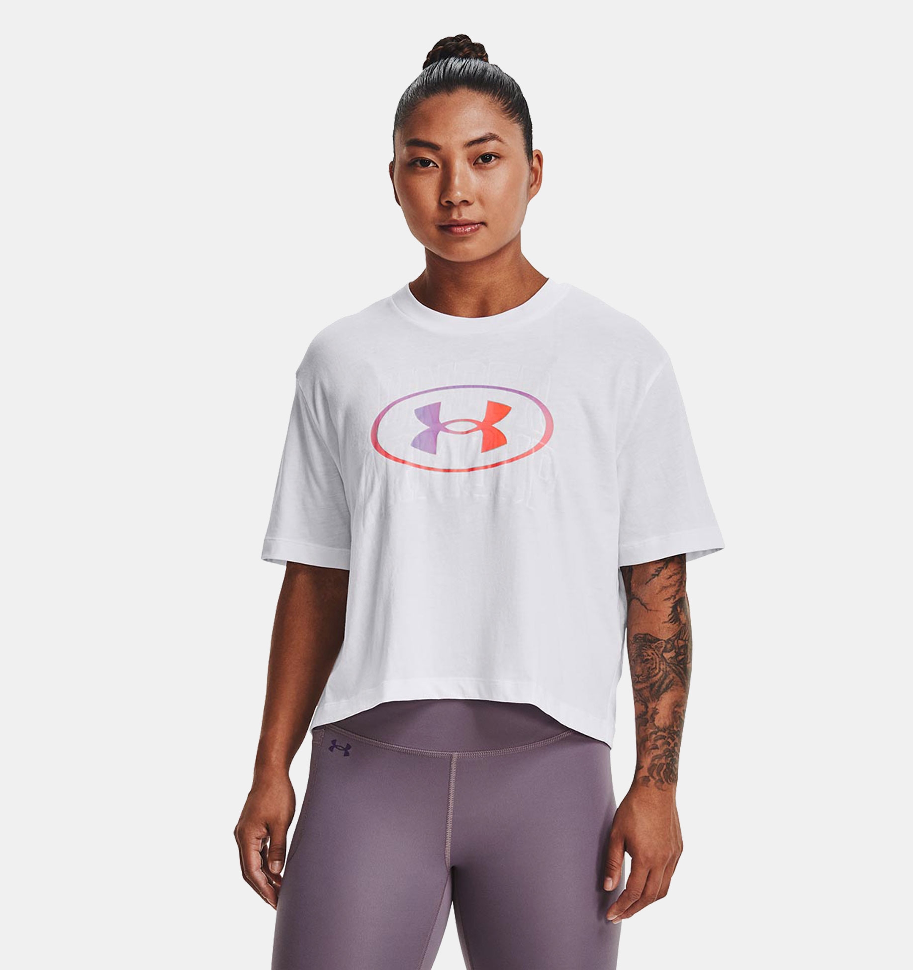Remera manga corta UA Live Novelty para Mujer image number 0