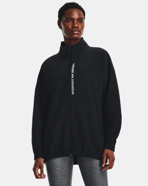 Campera de Entrenamiento Woven Oversized Full-Zip para Mujer image number 0