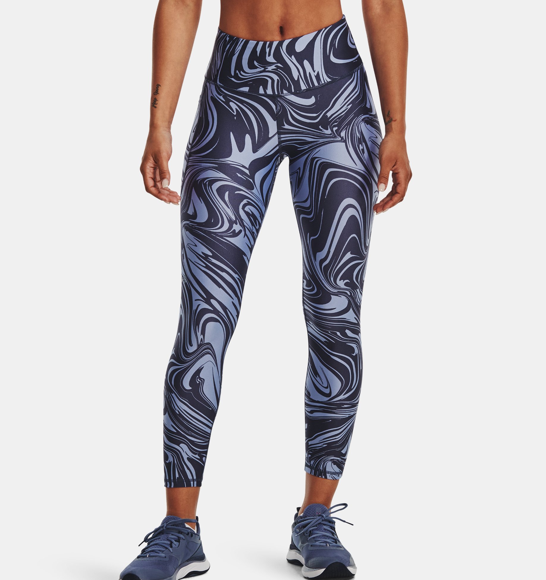 Leggings HeatGear® Armour No-Slip Waistband Printed Ankle para mujer