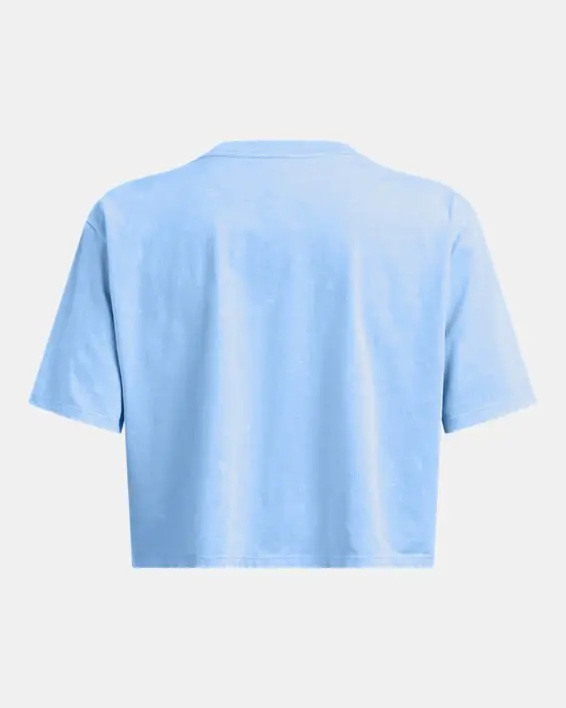 UA W WASH LOGO  Boxy Crop SS image number 3
