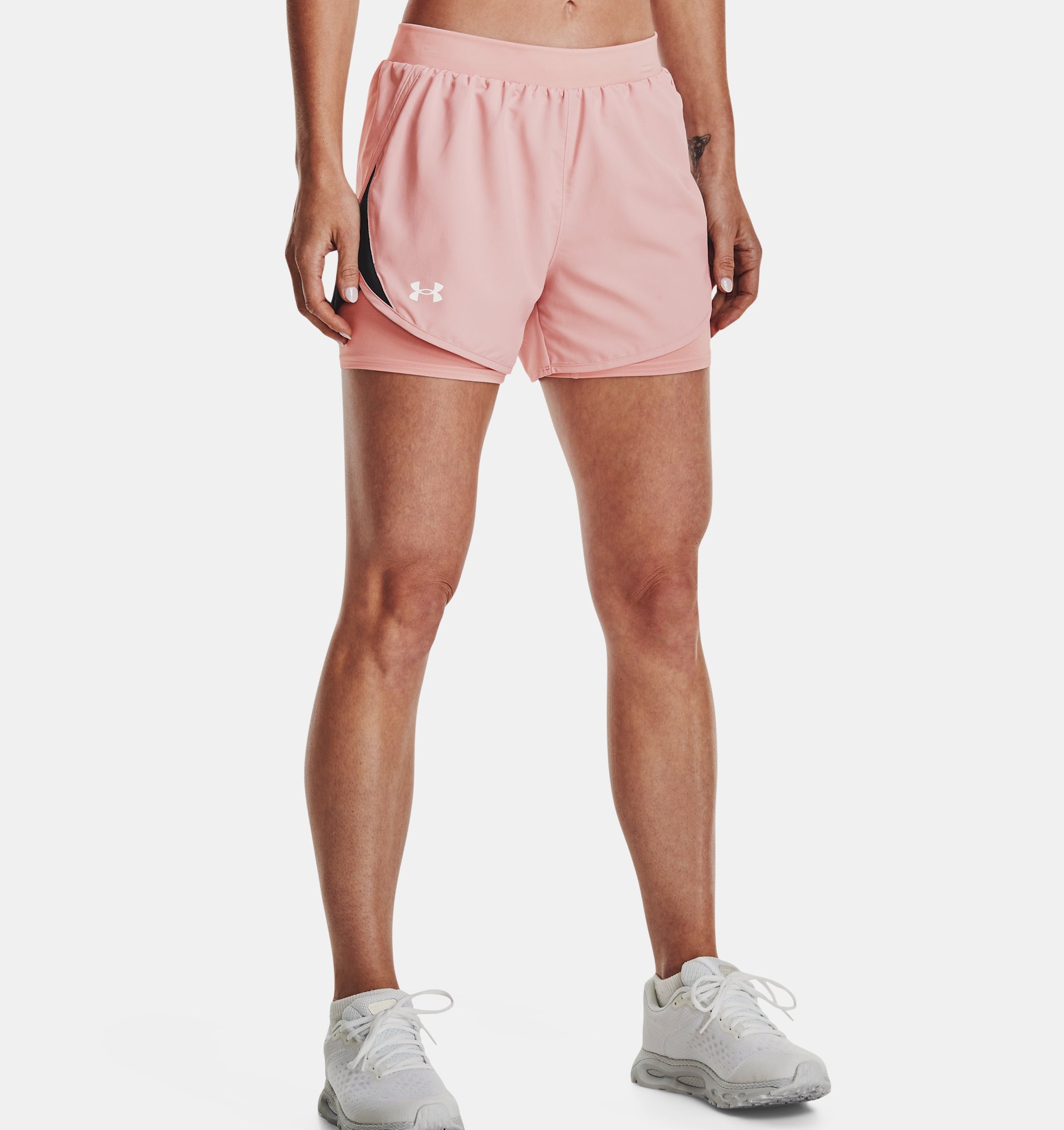 Short UA Fly By 2.0 2 en 1 para mujer