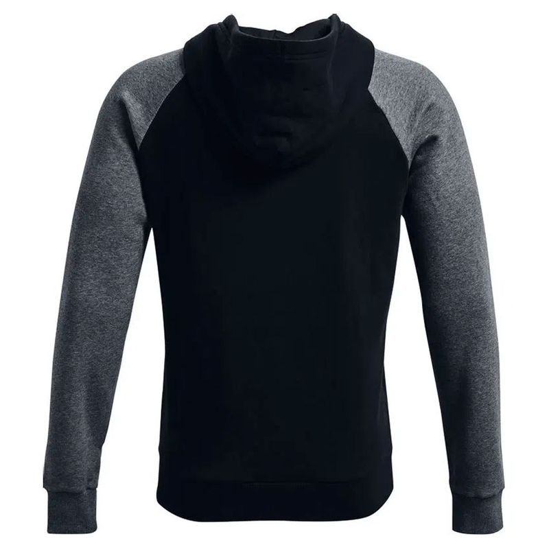 Buzo con capucha UA Rival Fleece Colorblock Hoodie para hombre image number 3