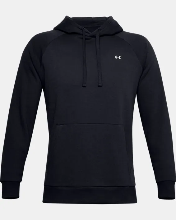 UA Rival Fleece Hoodie-BLK,SM image number 4