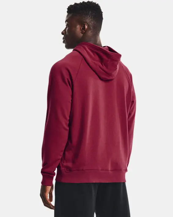 Buzo con capucha de tejido Fleece UA Rival Big Logo para hombre image number 1