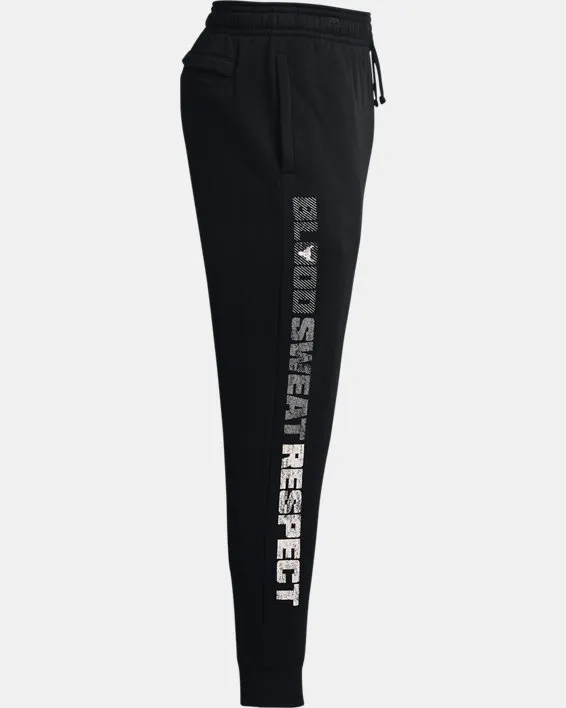 Jogger UA Project Rock Rival Fleece para Hombre image number 8