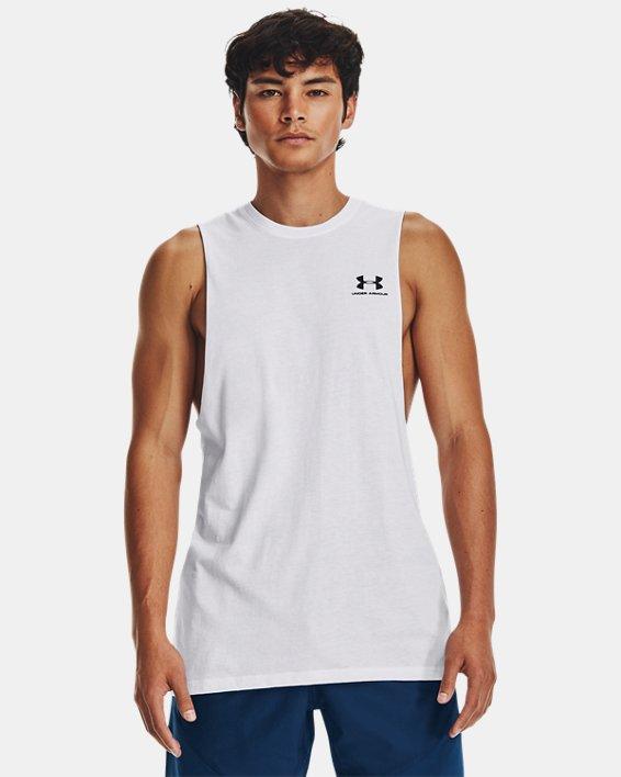 UA LEFT CHEST CUT OFF TANK image number 0