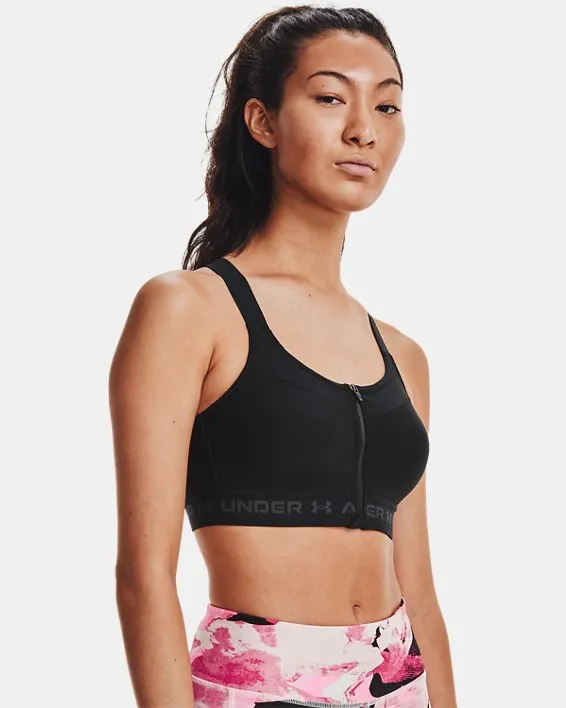 Sport bra Armour® Crossback High Zip para Mujer