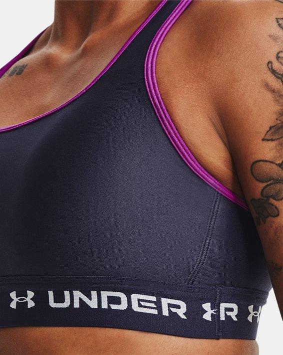 UA Crossback Mid Bra-GRY image number 6