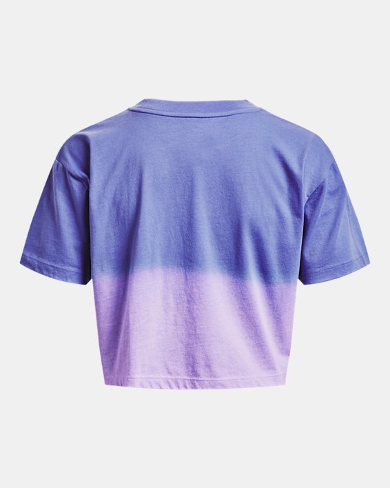 Remera UA Branded Dip Dye Crop para Mujer image number 5