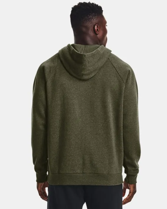UA Rival Fleece Hoodie-GRN image number 1