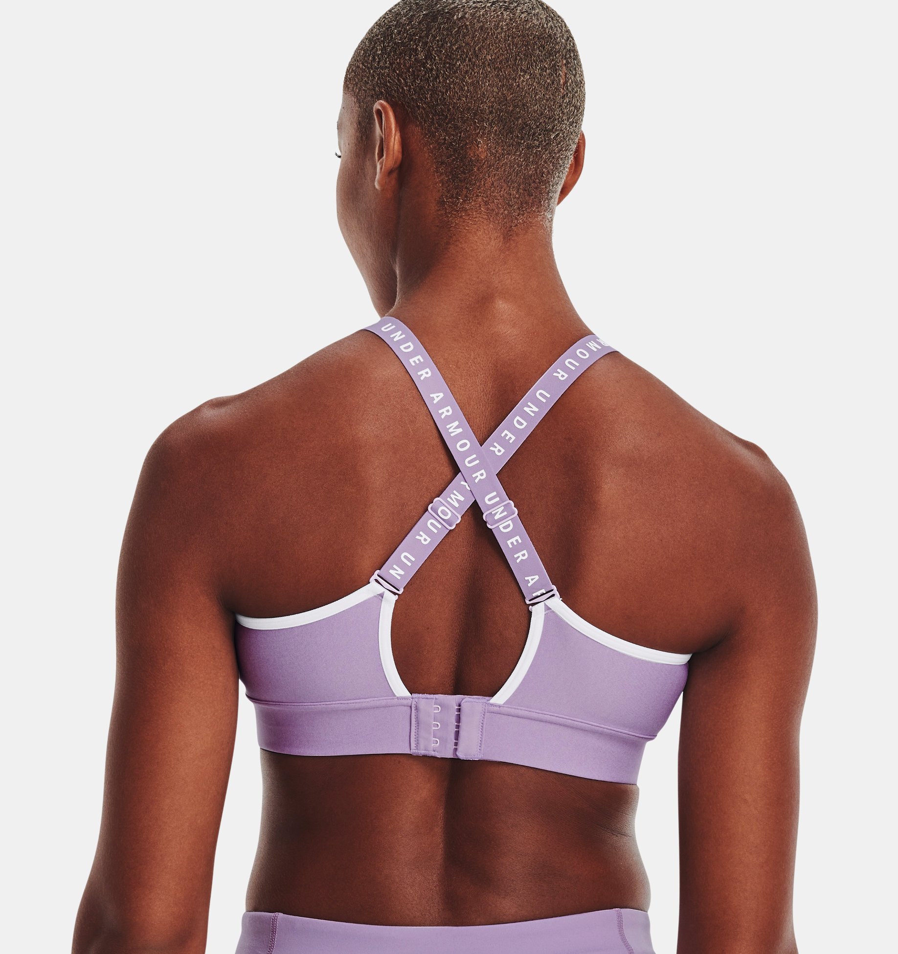 Sport Bra UA Infinity Mid Hthr Cover para mujer image number 5