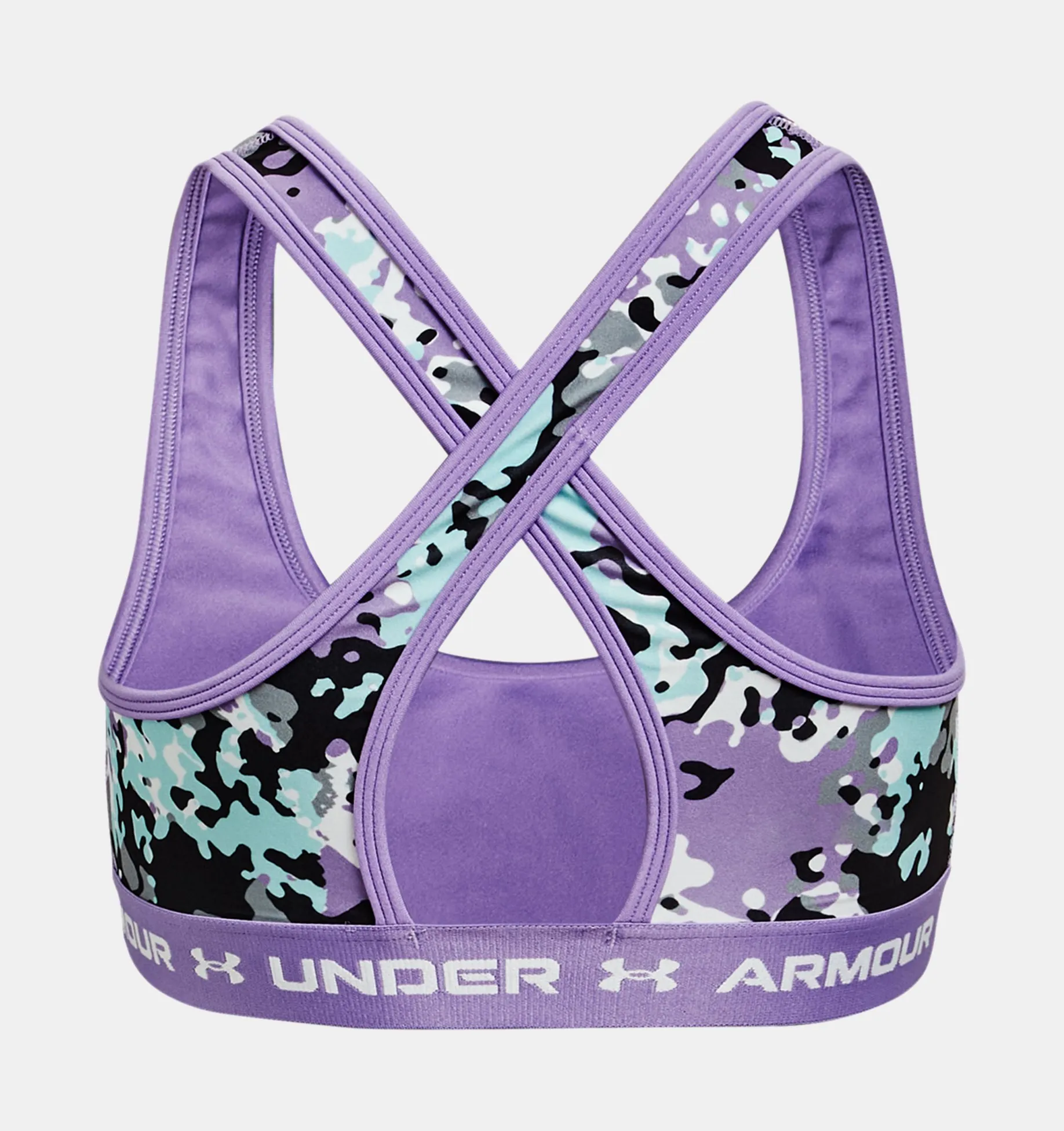 Bra deportivo G Crossback Mid Printed para niñas image number 1