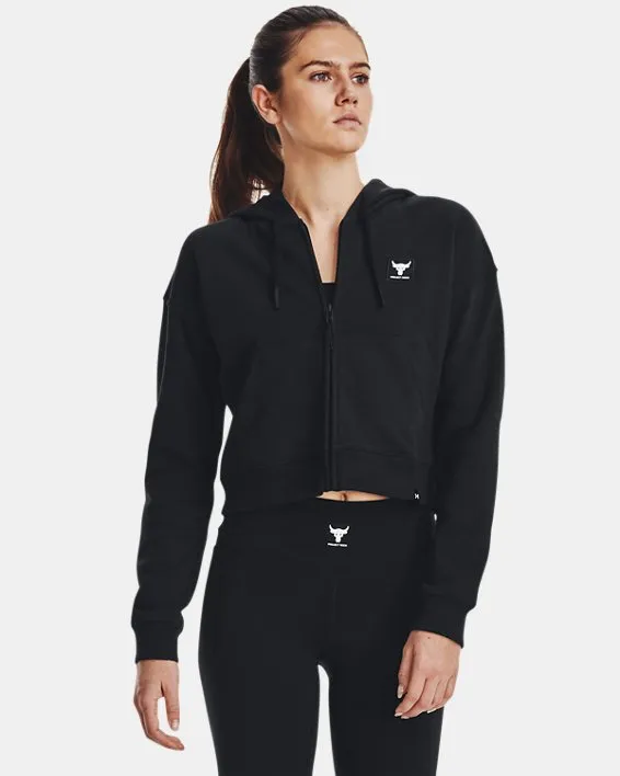 Buzo Project Rock Heavyweight Terry Full-Zip para Mujer image number 0