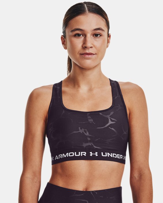 Sport Bra UA Crossback Mid Emboss para Mujer