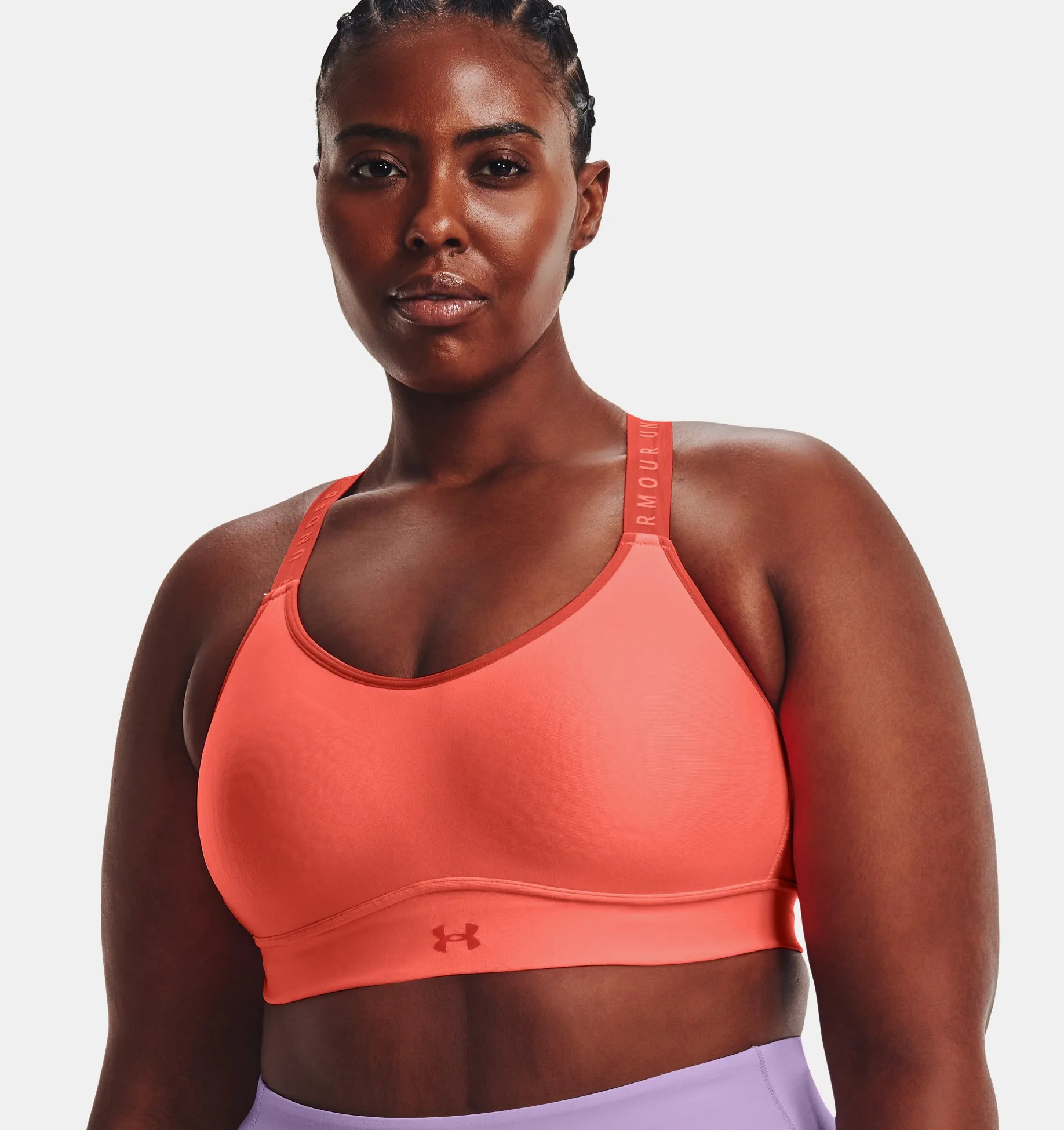 Sport bra UA Infinity Mid Covered para mujer image number 3