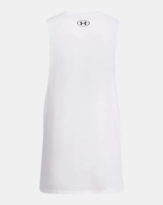 UA LEFT CHEST CUT OFF TANK image number 5