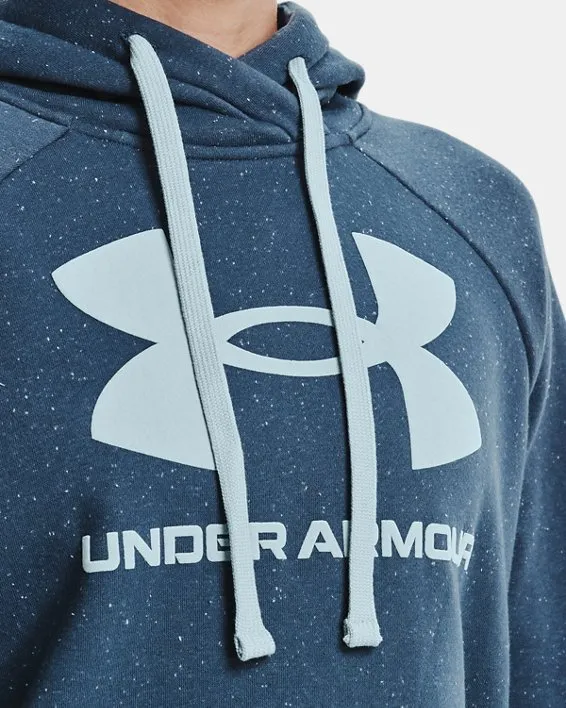 Buzo con capucha UA Rival Fleece Logo para mujer image number 3