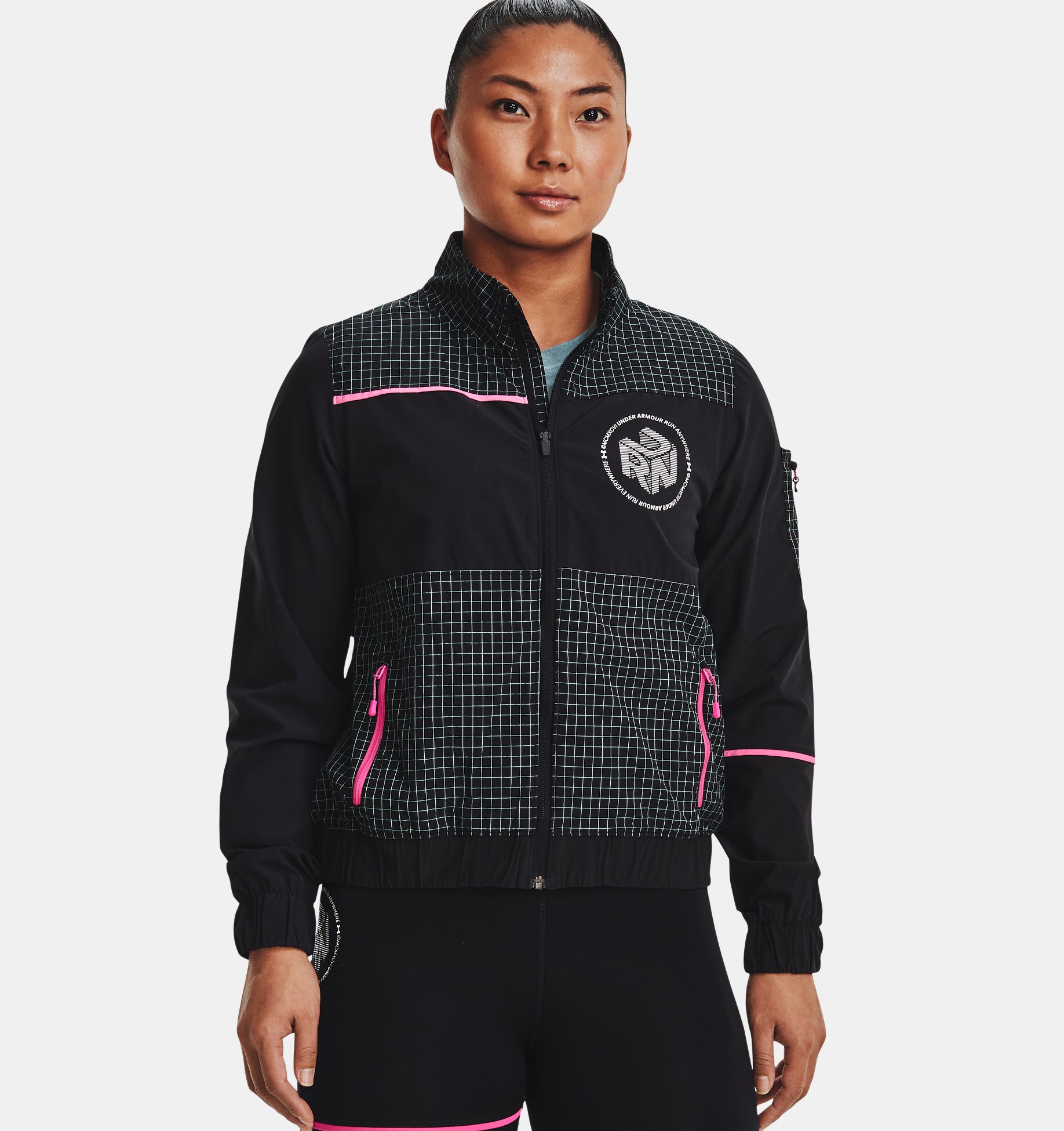 Campera Rompevientos UA Run Anywhere para mujer image number 4