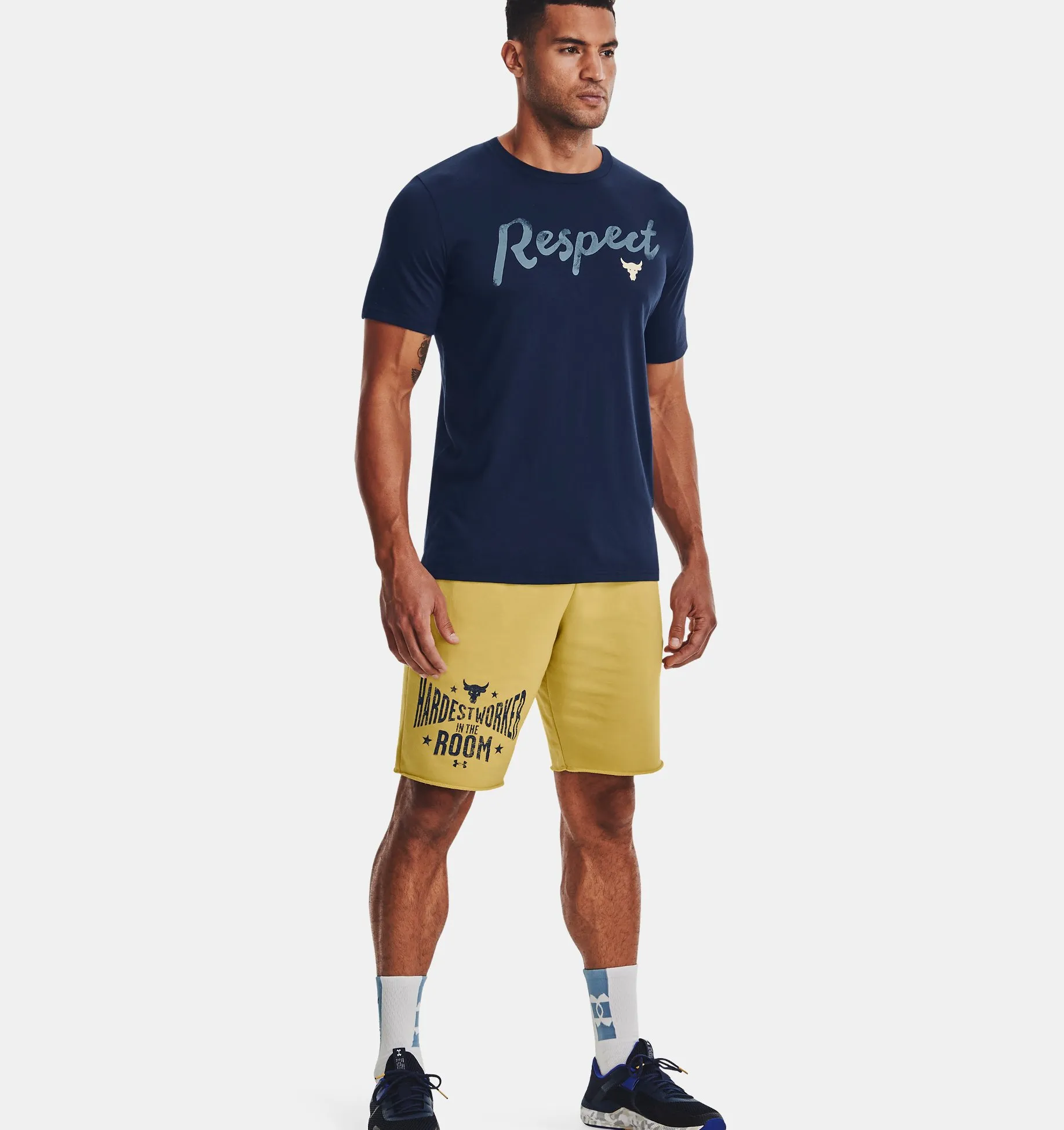 Remera manga corta Project Rock Respect Short Sleeve para hombre image number 3