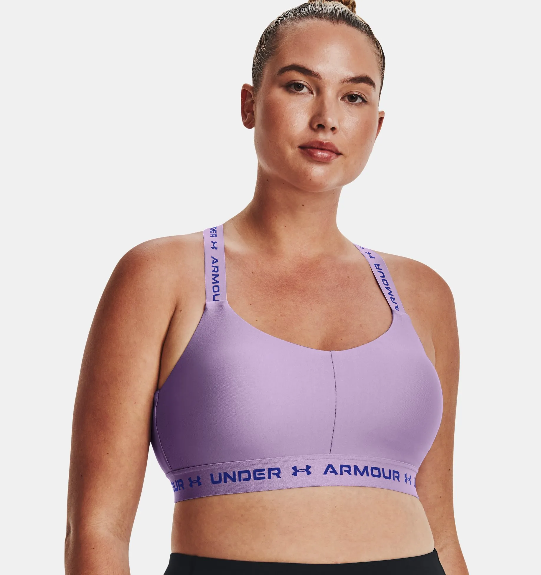 Bra deportivo UA Crossback Low para mujer image number 4