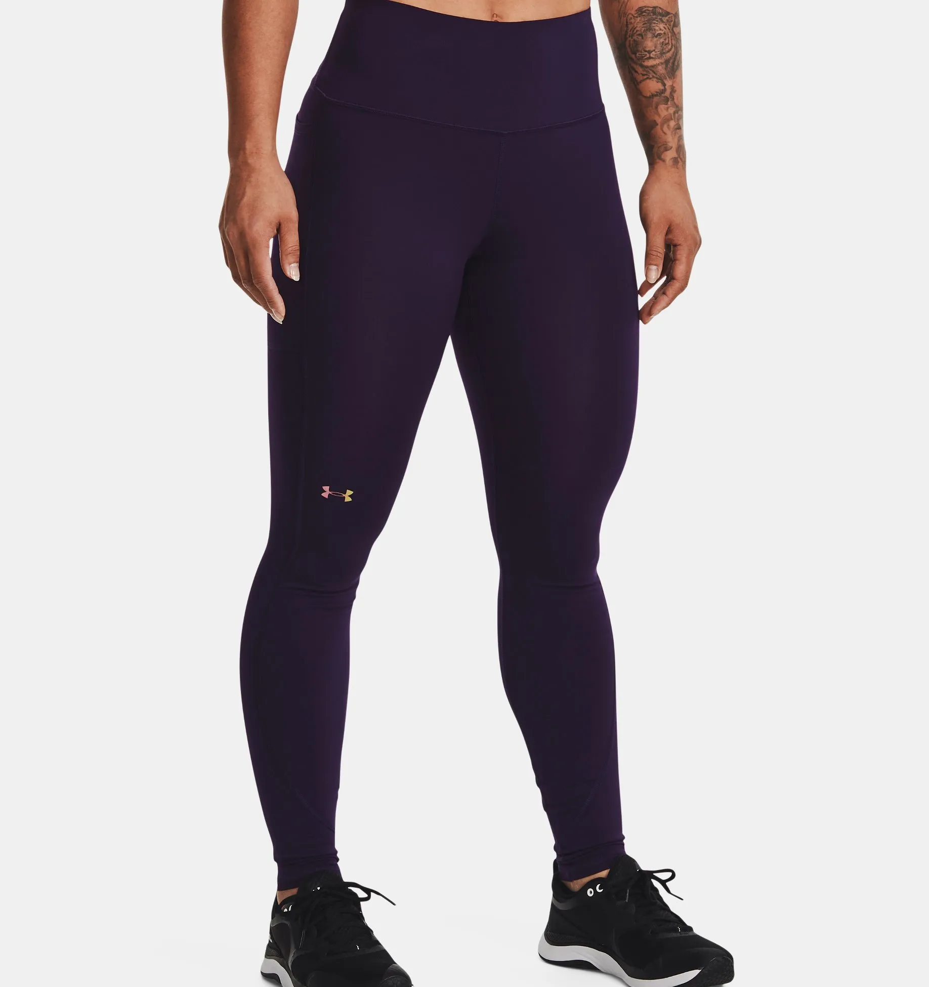 Calzas UA RUSH™ No-Slip Waistband Full-Length para mujer image number 4