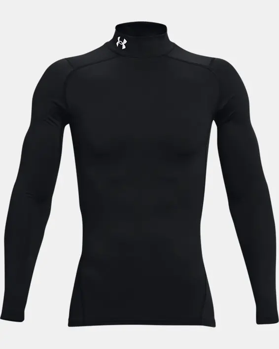 UA CG Armour Comp Mock-BLK,LG image number 5