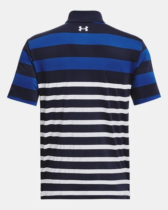 UA Playoff 3.0 Stripe Polo-BLU image number 8