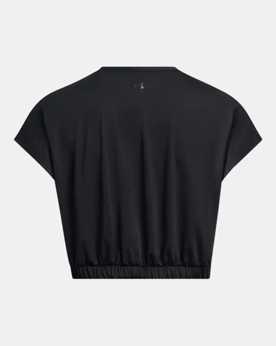 Remera crop de Entrenamiento Meridian Bubble Hem para Mujer image number 5