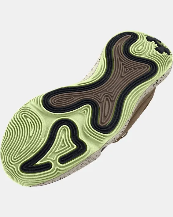 Zapatillas de Basketball UA Spawn 6 Mid Camo unisex image number 4