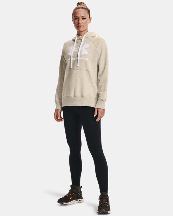 Rival Fleece Logo Hoodie-BRN,XS image number 2