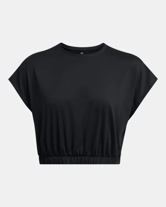 Remera crop de Entrenamiento Meridian Bubble Hem para Mujer image number 4
