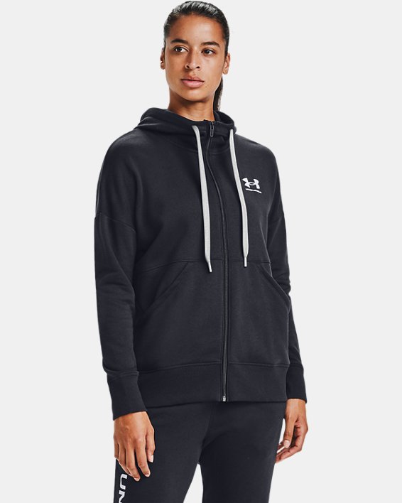 Rival Fleece FZ Hoodie-BLK,XS