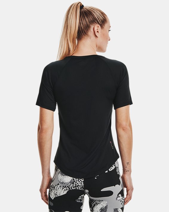 Remera manga corta UA RUSH para mujer image number 1