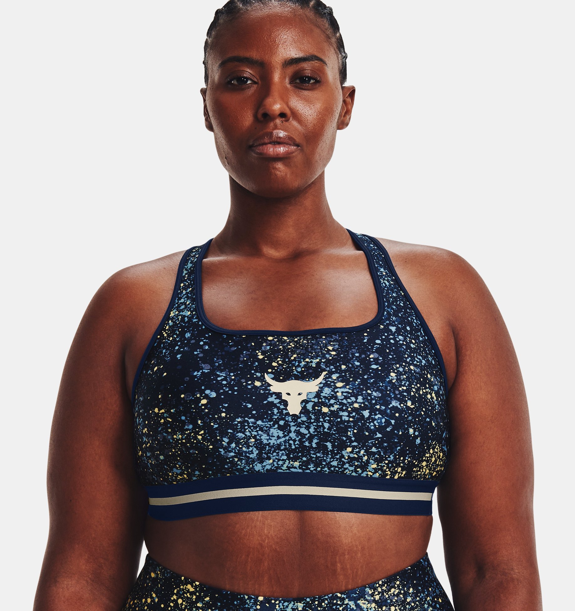 Bra de espalda cruzada Project Rock Printed para mujer image number 3