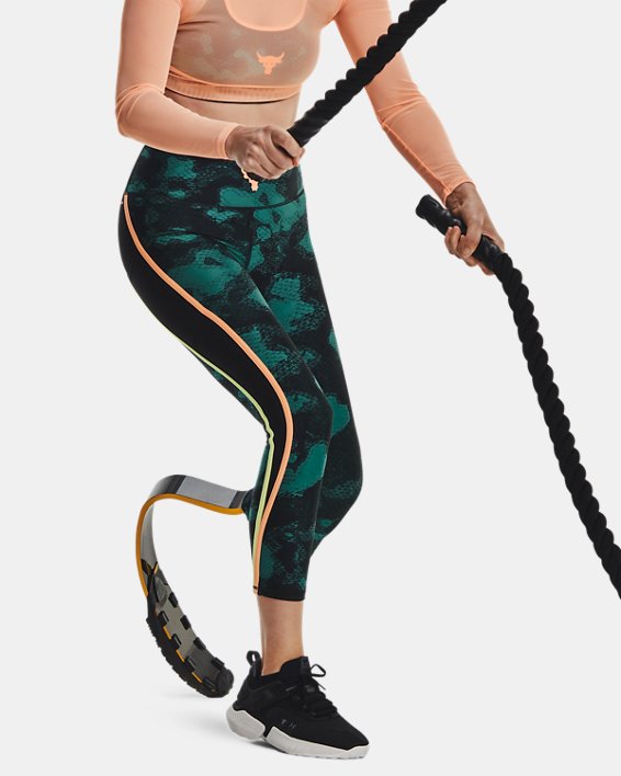 Leggings con estampado Project Rock HeatGear® Ankle para Mujer image number 4