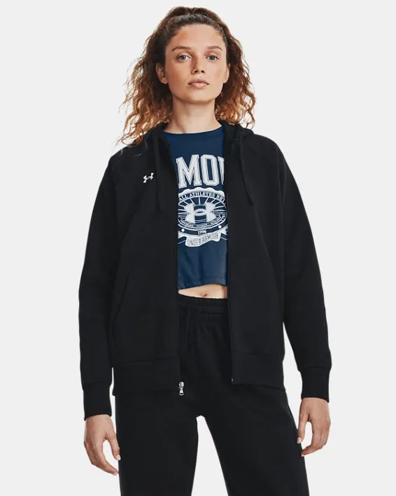 Campera con capucha UA Rival Fleece para mujer
