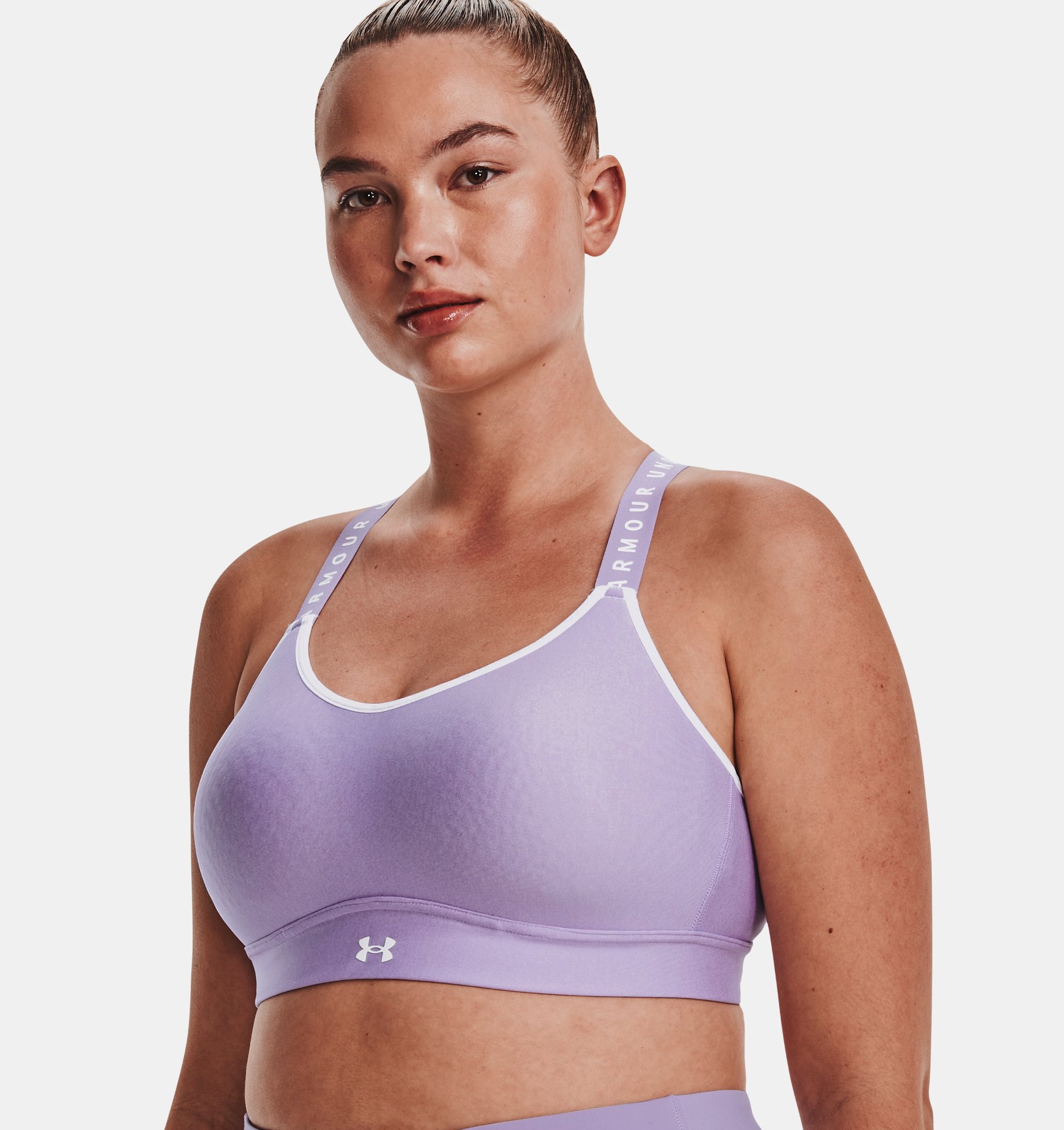 Sport Bra UA Infinity Mid Hthr Cover para mujer image number 4