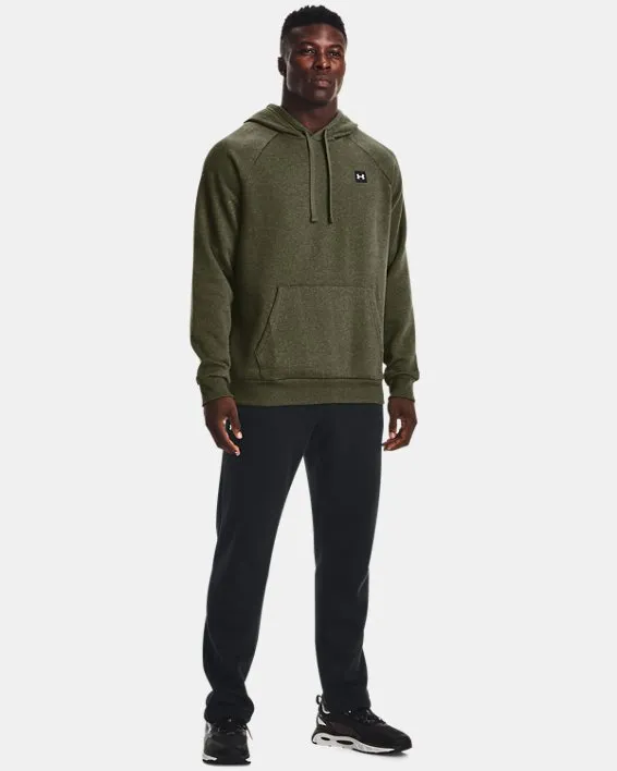 UA Rival Fleece Hoodie-GRN image number 2