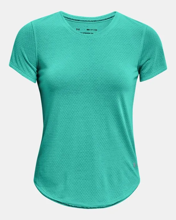 Remera manga corta UA Streaker Run para mujer image number 4