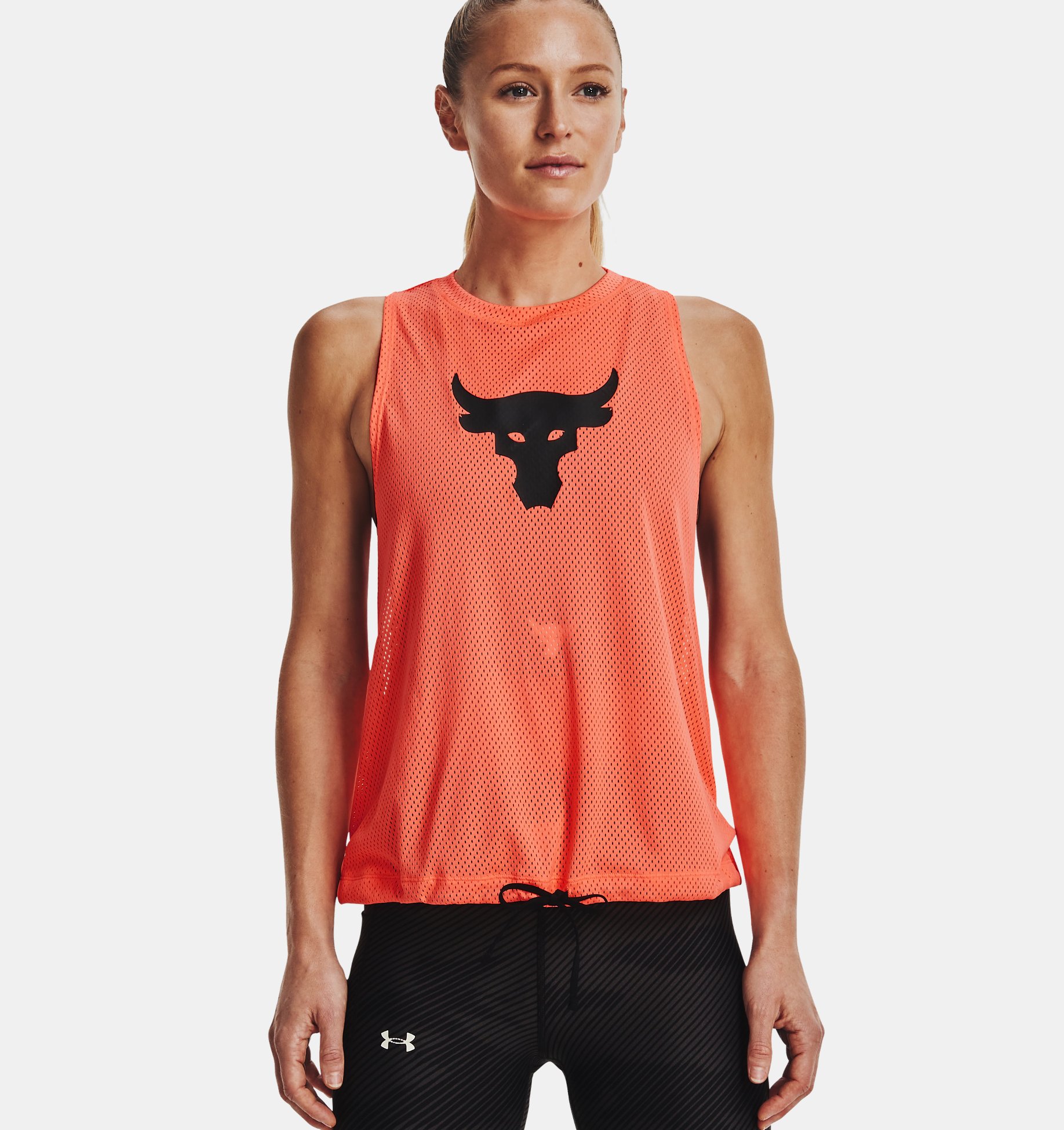 Musculosa UA Project Rock Mesh para mujer image number 4
