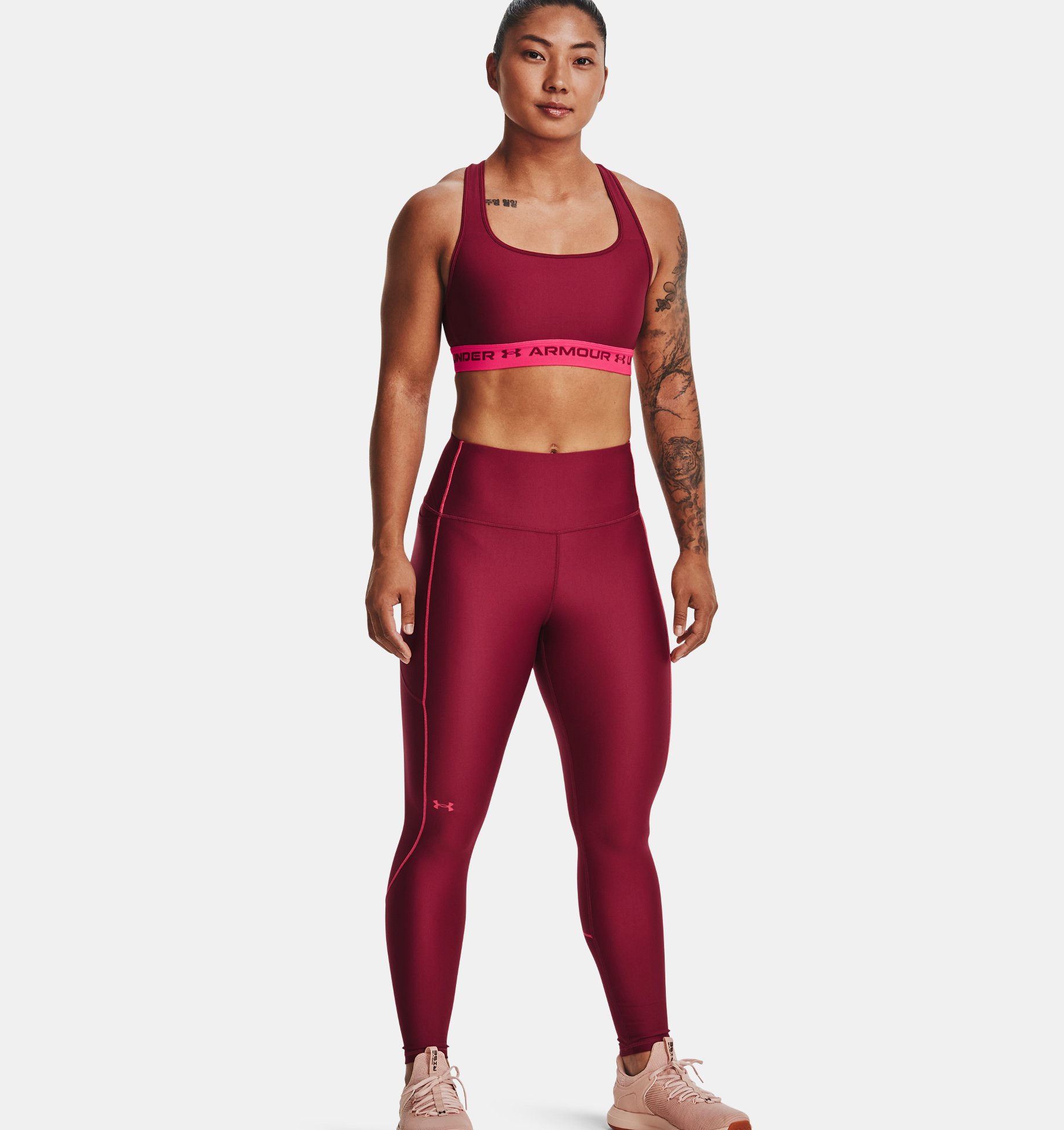 Leggings HeatGear® No-Slip Waistband Ankle para mujer image number 2