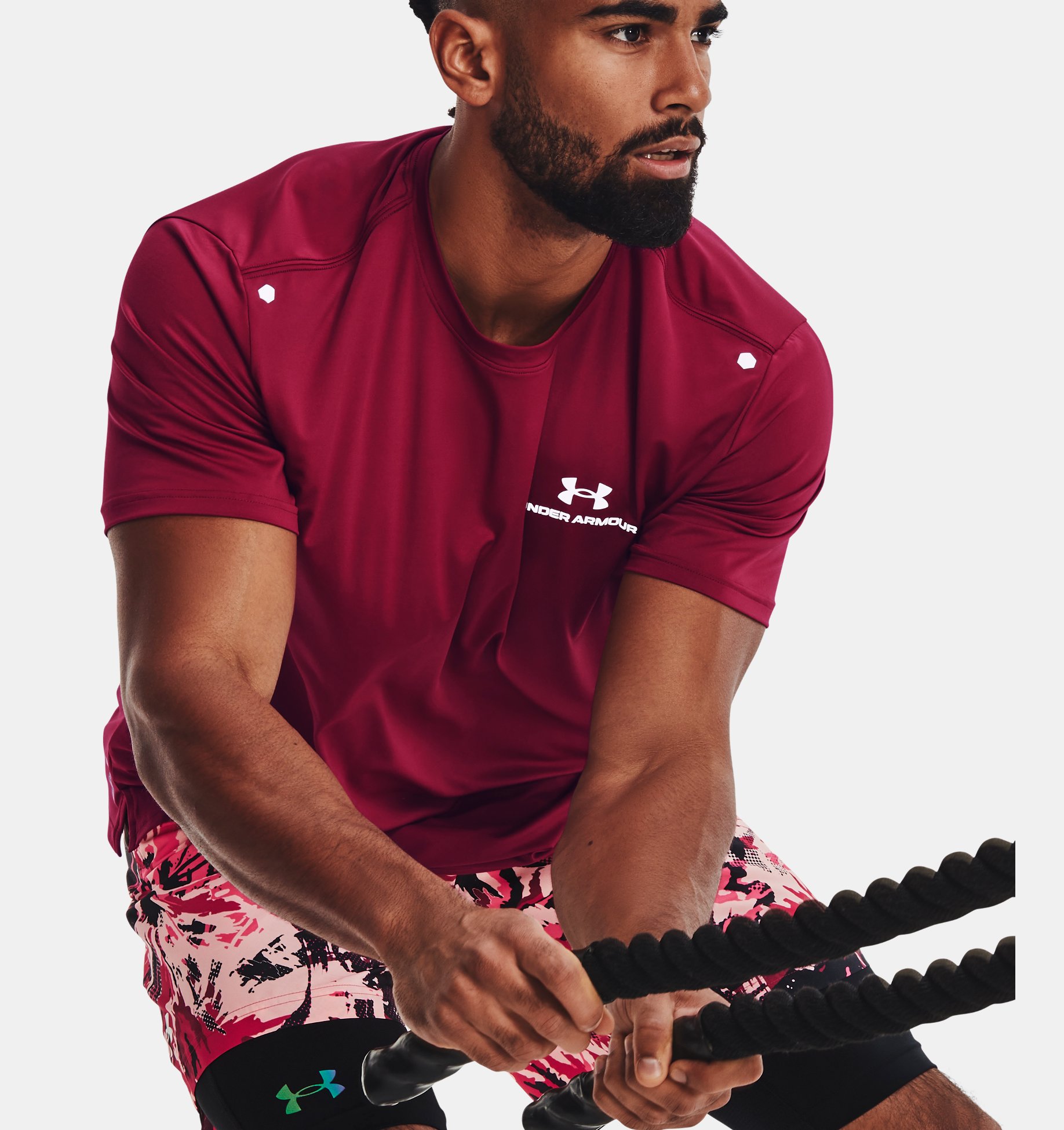 UA Rush Energy SS-PNK,SM